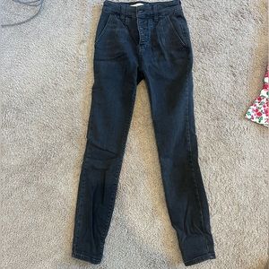 Black Pilcro and the Letterpress by Anthropologie High rise skinny jeans size 25